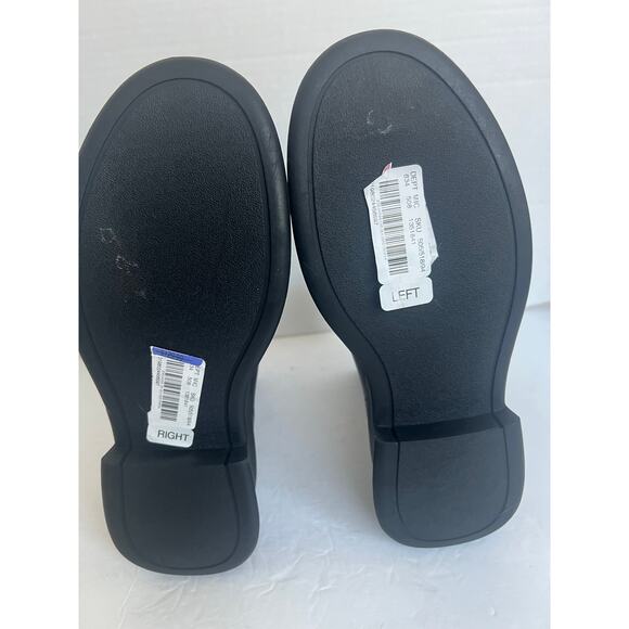 NWT Steve Madden Jones Black Leather Zip-Front Platform Ankle Lug Sole Boot 9M - Picture 10 of 10